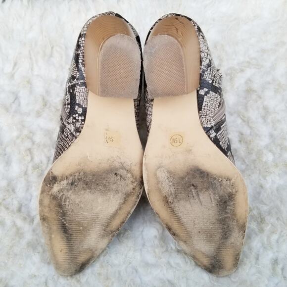 Snake Print Zip Ankle Boots Lulus x Matisse Spirit Size 7.5 Tan Synthetic Bootie - Picture 12 of 14